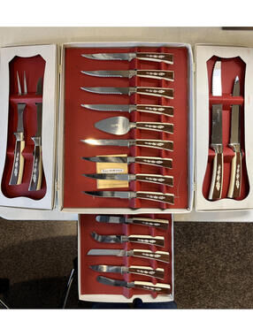 Sheffield Regent Vintage 19pc Stainless Steel Cutlery Treasure Chest 2890.13